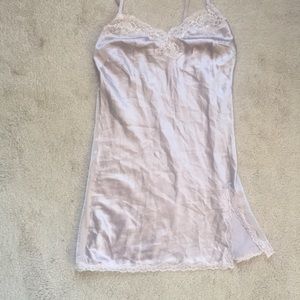 Victoria’s Secret lavender satin & lace slip sz XS
